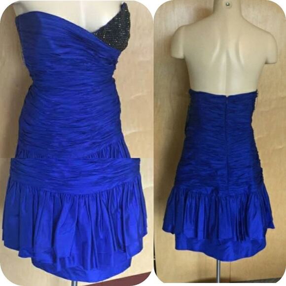 Robert Rodriguez Ruched Rhinestone Eve Dre… - Picture 3 of 10